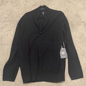 Mack Weldon Black Zip Up Sweater